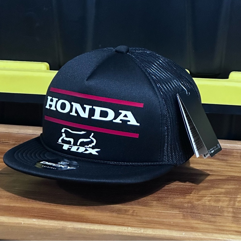 Honda fox Racing Snapback Hat  Custom Logo Men’s Hat foam trucker Hat